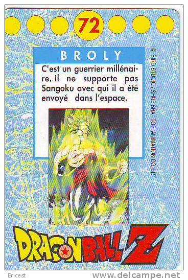 A - DRAGON BALL Z N° 72 BROLY BON ETAT - Dragonball Z