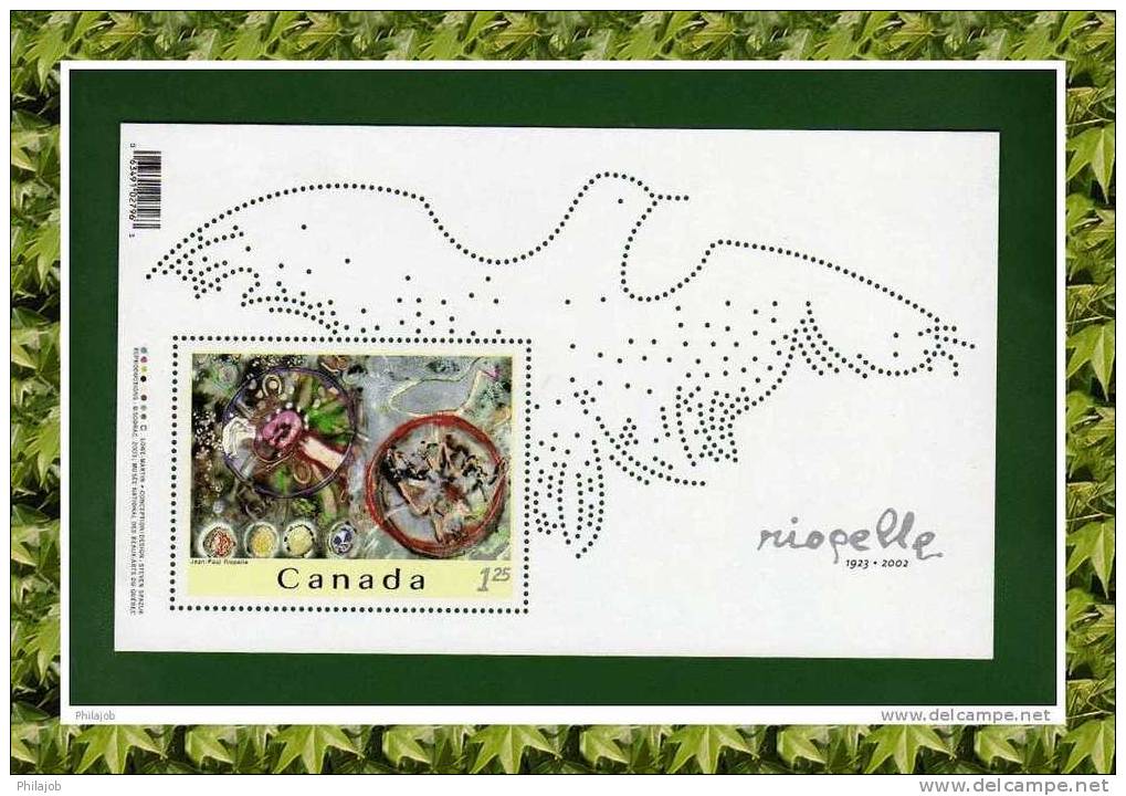 CANADA :  Bloc " J.P. RIOPELLE  ( Colombe ) Neuf ** MNH - Tauben & Flughühner