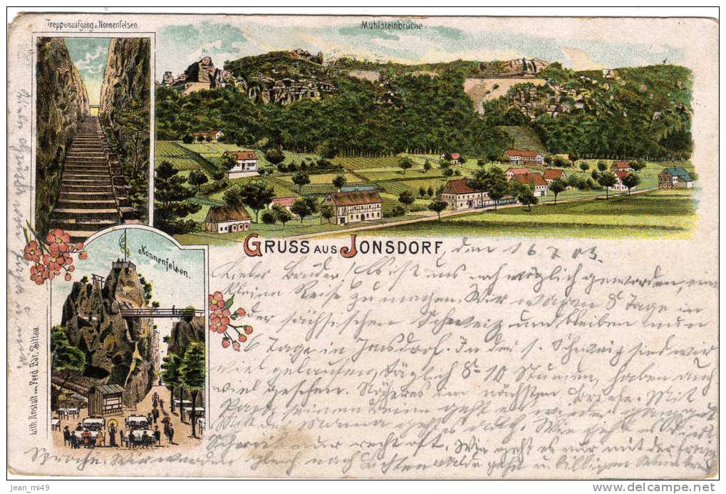 ALLEMAGNE - GRUSS AUS JONSDORF - - Jonsdorf