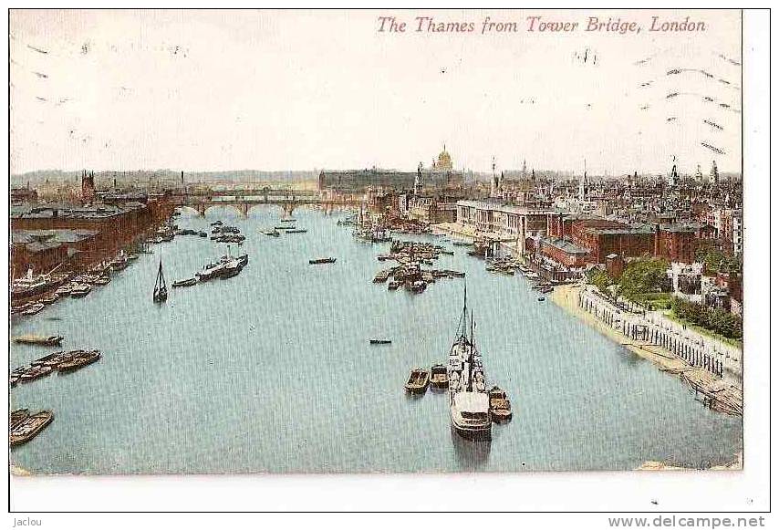 THE THAMES FROM TOWER BRIDGE LONDON (BATEAU) REF 21145 - River Thames