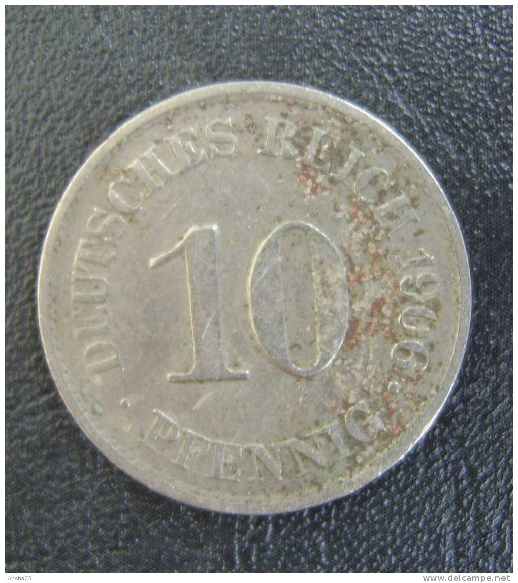 No.PF. Germany, 10 PFENNIG 1906 A - 10 Pfennig