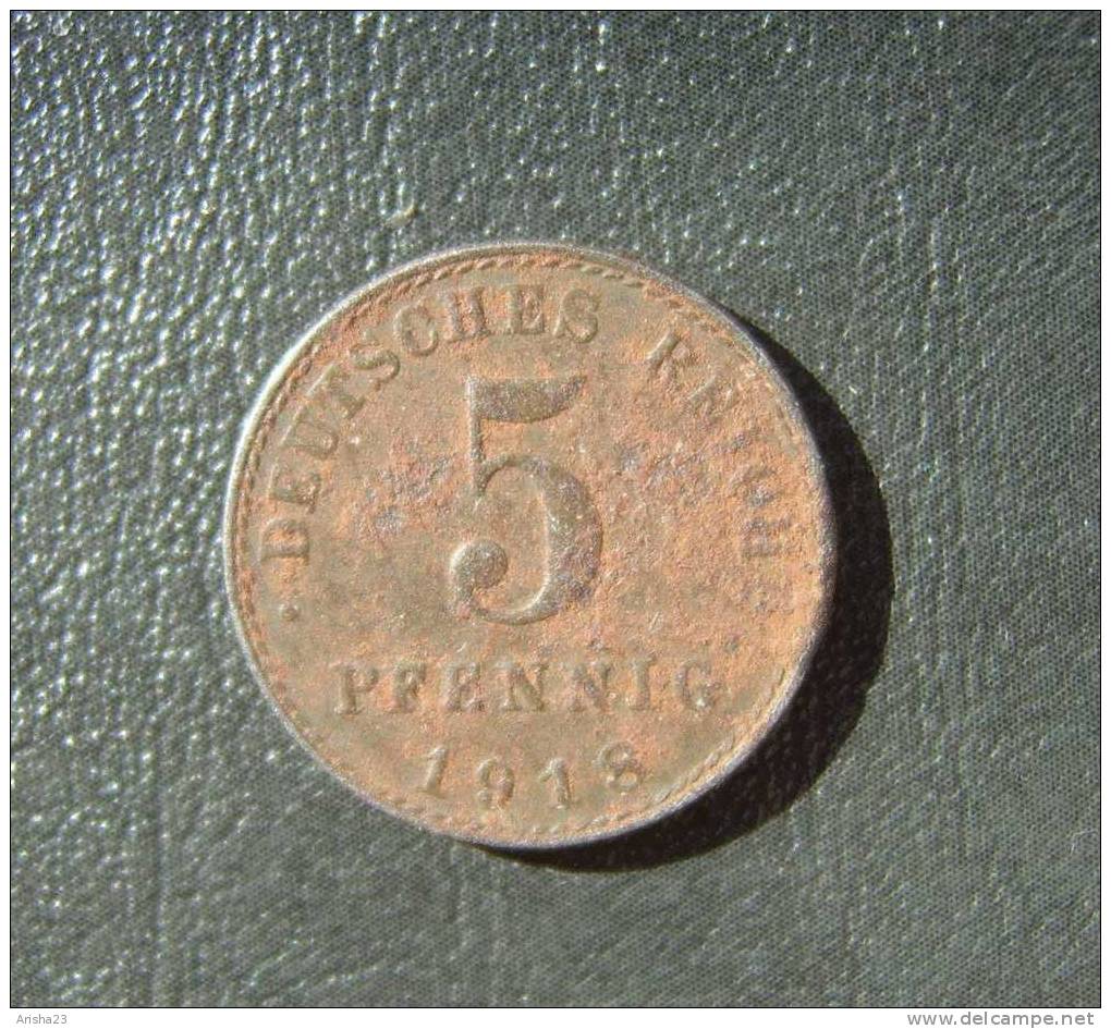 Id.D28-1. Germany, 5 PFENNIG 1918 A - 5 Pfennig