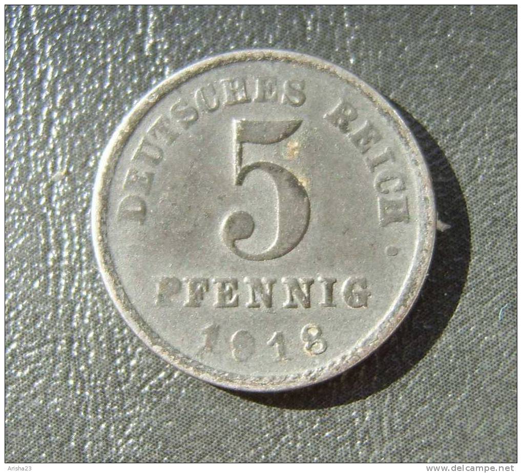 Id.D28-2. Germany, 5 PFENNIG 1918 G - 5 Pfennig