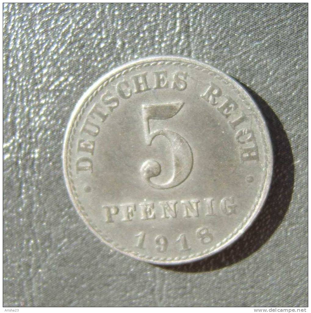 Id.D28-4. Germany, 5 PFENNIG 1918 A - 5 Pfennig