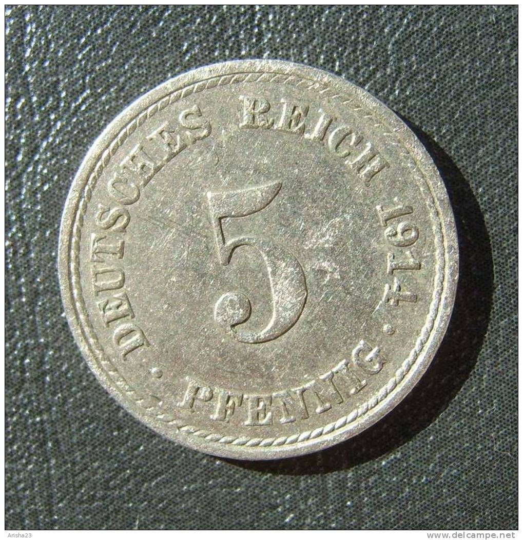 Id.D24-2. Germany, 5 PFENNIG 1914 A - 5 Pfennig
