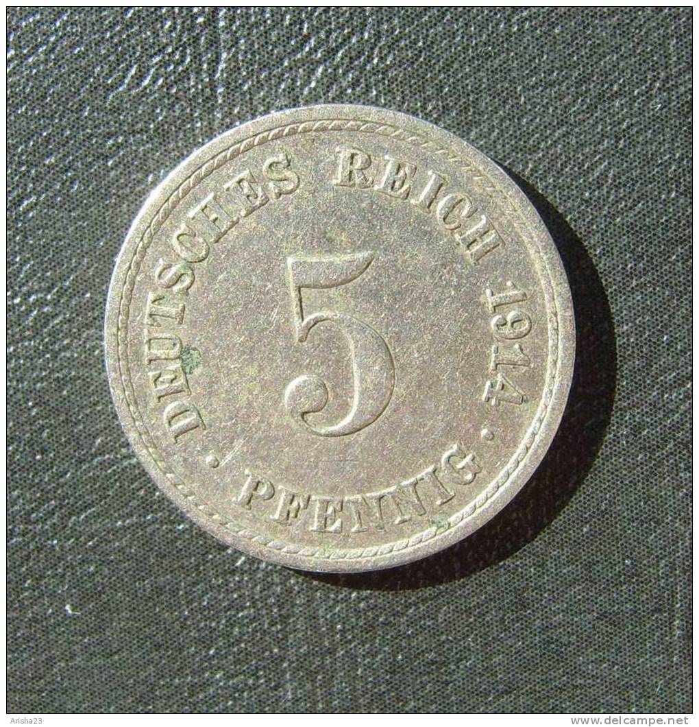 Id.D24-3. Germany, 5 PFENNIG 1914 A - 5 Pfennig