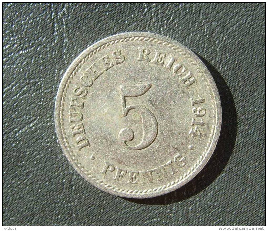 Id.D24-5. Germany, 5 PFENNIG 1914 G - 5 Pfennig