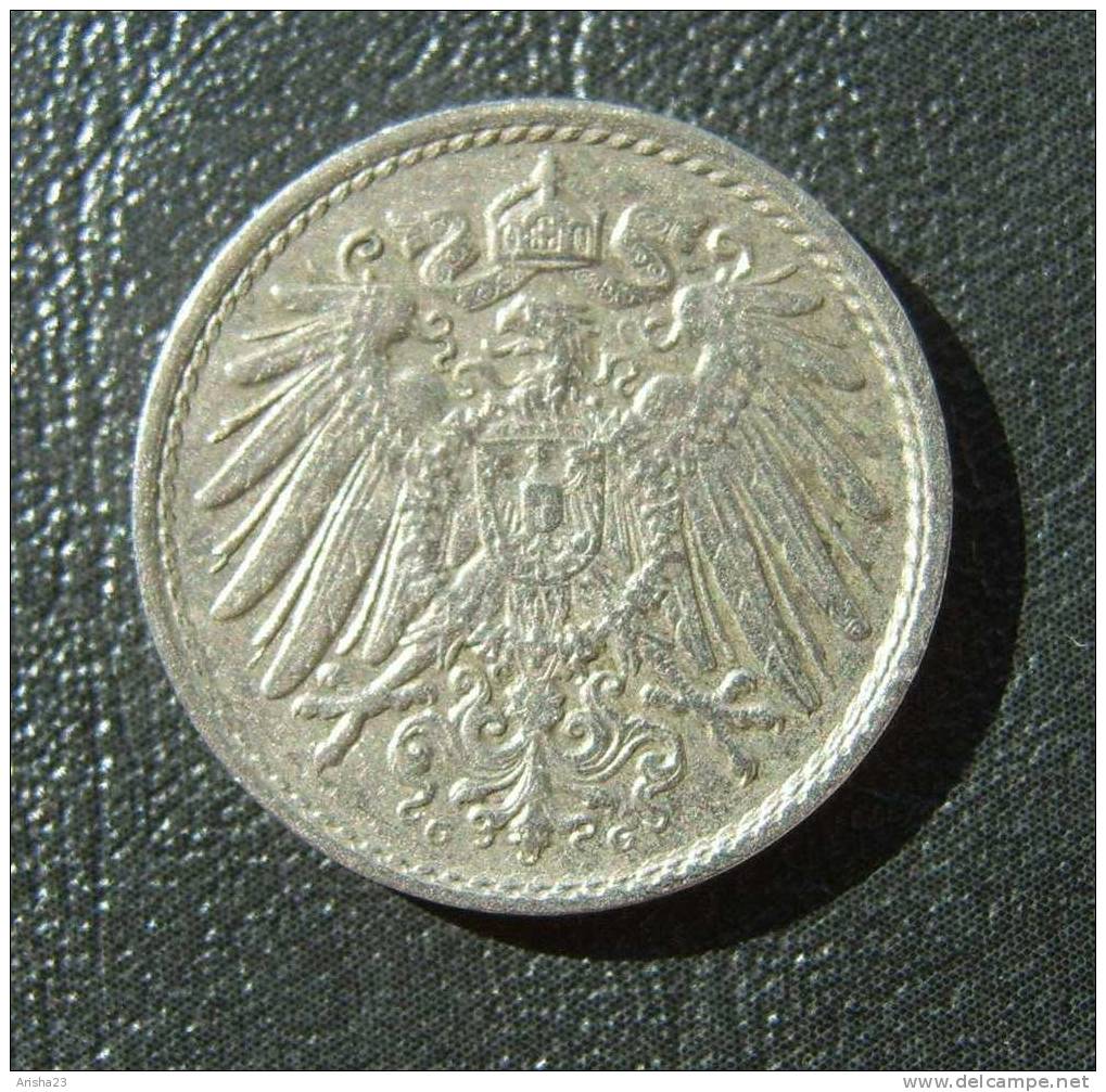 Id.D24-5. Germany, 5 PFENNIG 1914 G - 5 Pfennig