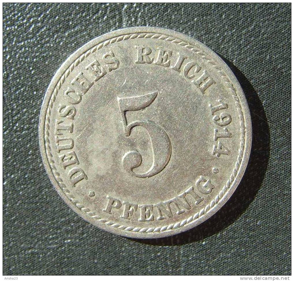 Id.D24-7. Germany, 5 PFENNIG 1914 A - 5 Pfennig