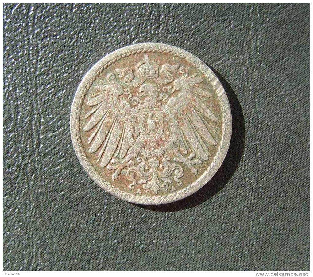 Id.D16-1. Germany, 5 PFENNIG 1906 A - 5 Pfennig