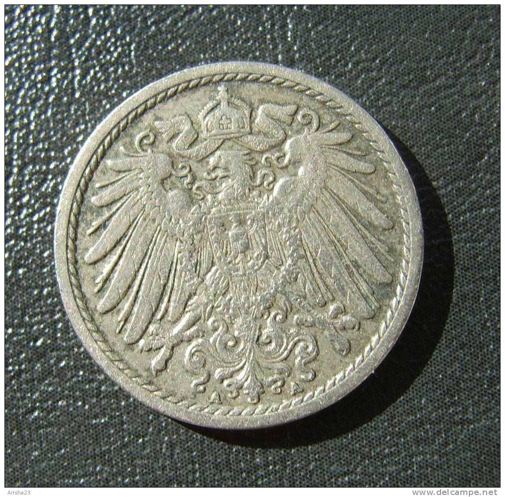 Id.D16-4. Germany, 5 PFENNIG 1906 A - 5 Pfennig
