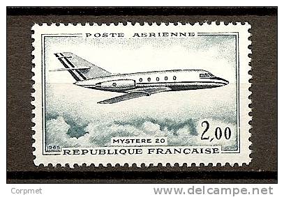 FRANCE - 1964 - Dassault Mystére 20 - Yvert # A 42 -  ** MINT (NH) - à Moins De 25% De La Cote - 1960-.... Ungebraucht