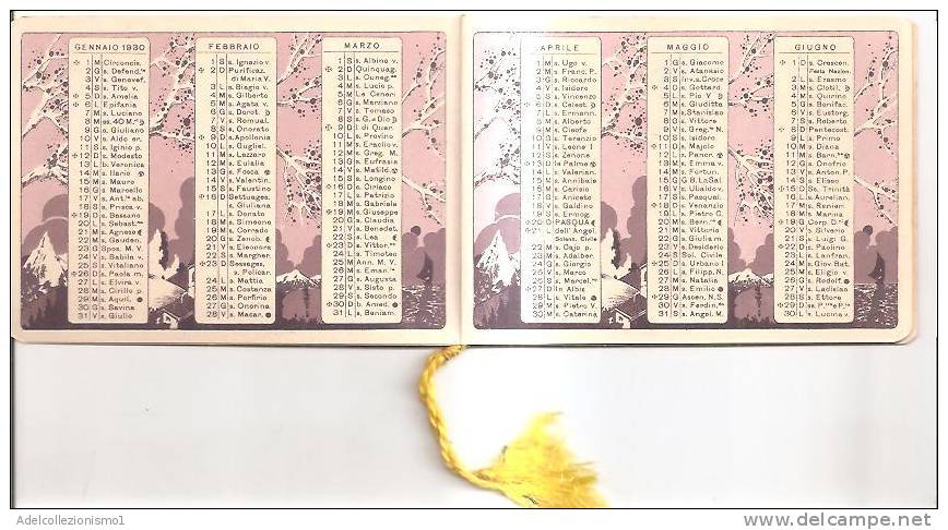 54679)calendarietto - Almanacco Serie Bertelli Anno 1928 - Tamaño Pequeño : 1921-40