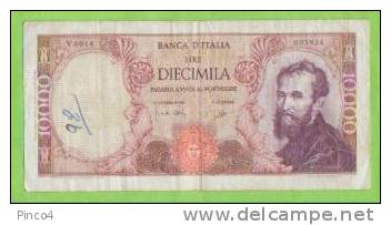 REPUBBLICA ITALIANA 10000 LIRE MICHELANGELO  3 LUGLIO 1962 - 10.000 Lire
