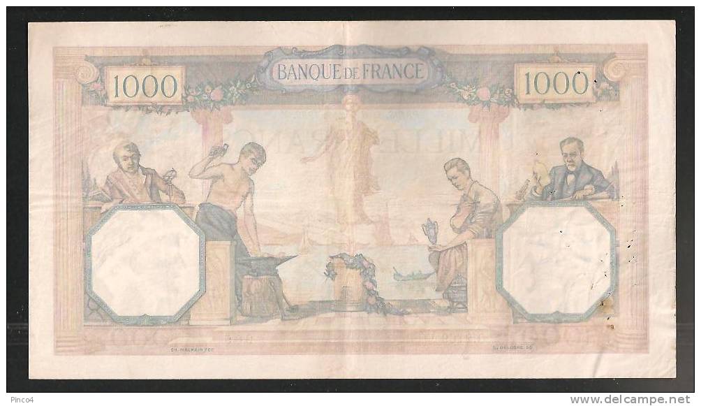 FRANCIA 1000 FRANCHI CERS E MERCURE DEL  6 OCTOBRE 1932 - 1 000 F 1927-1940 ''Cérès Et Mercure''