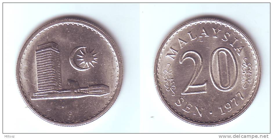 Malaysia 20 Sen 1977 - Malesia