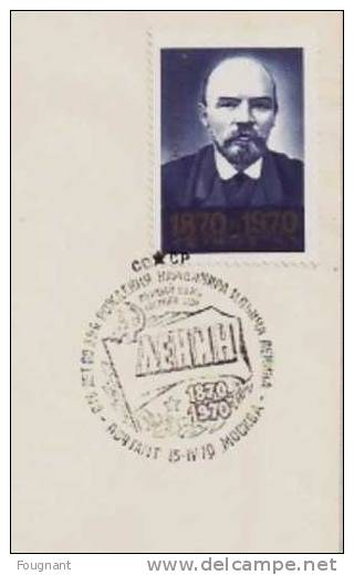 RUSSIE:1970:Centenaire De La Naisance De LENINE.FDC. - Lenin