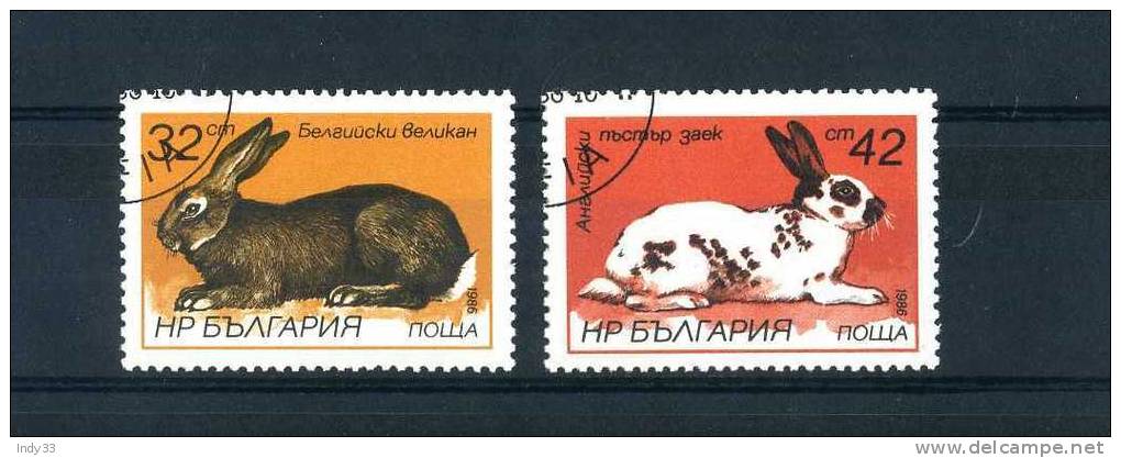 - BULGARIE 1986 . TIMBRES SUR LES LAPINS . OBLITERES - Hasen