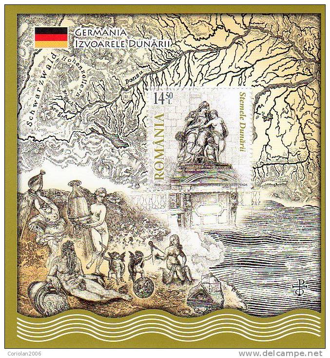 Romania 2010 / Danube´s Coat Of Arms (I) / Souv. Sh. - Germany - Timbres