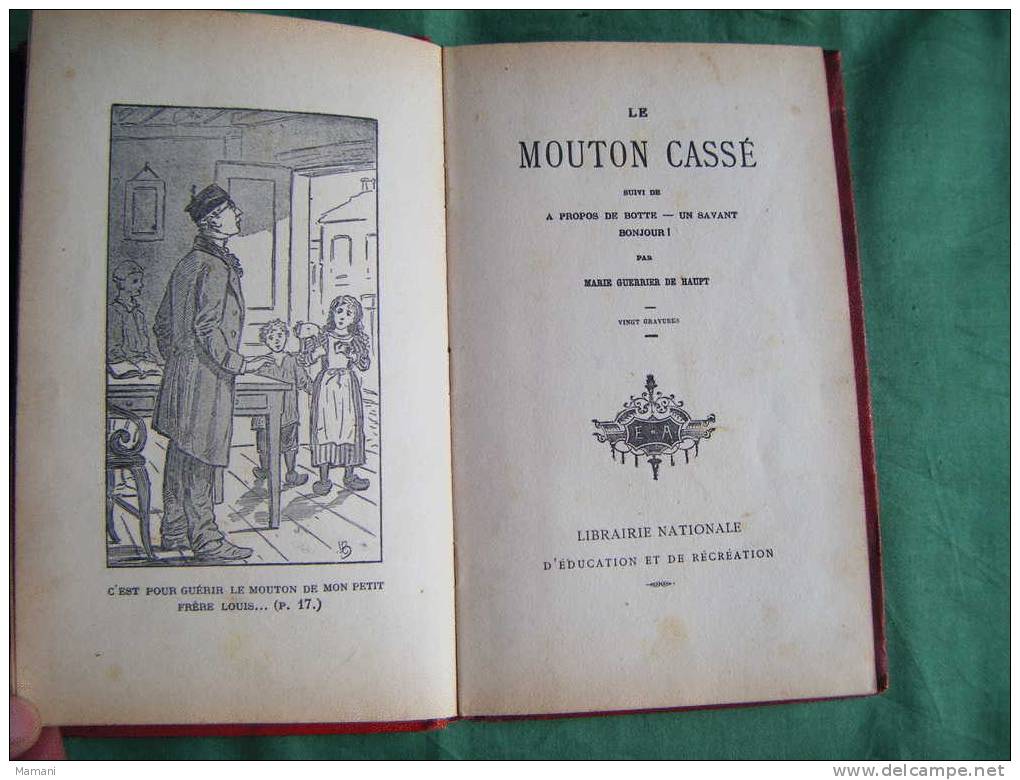 Le Mouton Casse-a Propos De Botte-un Savant-bonjour- -8e Serie Sous Reserve Par Marie Guerrier De Haupt (vingt Gravures) - Hachette