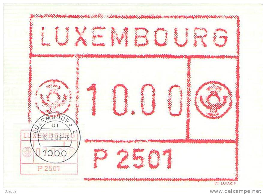 LUXEMBOURG  CARTE MAXIMUM  NUM-YVERT  DISTRIBUTEUR 1 - Maximum Cards