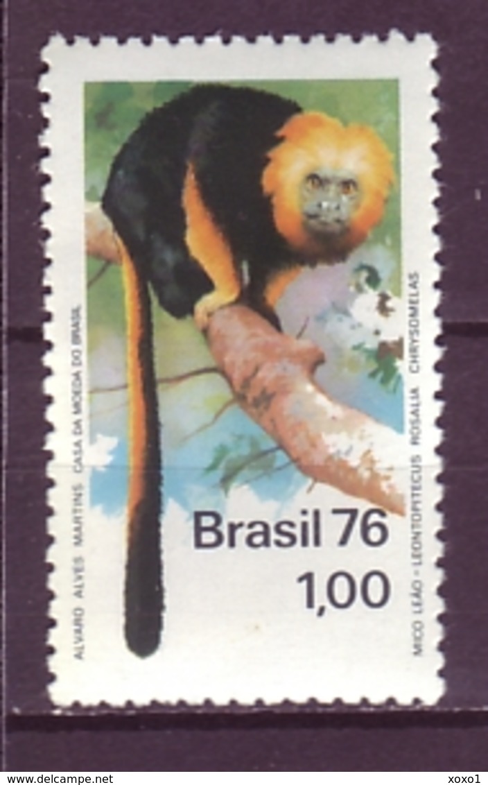 Brazil 1976 Mi.No. 1534  Brasilien Monkeys Golden Lion Tamarin 1v  MNH** 1,20 € - Apen