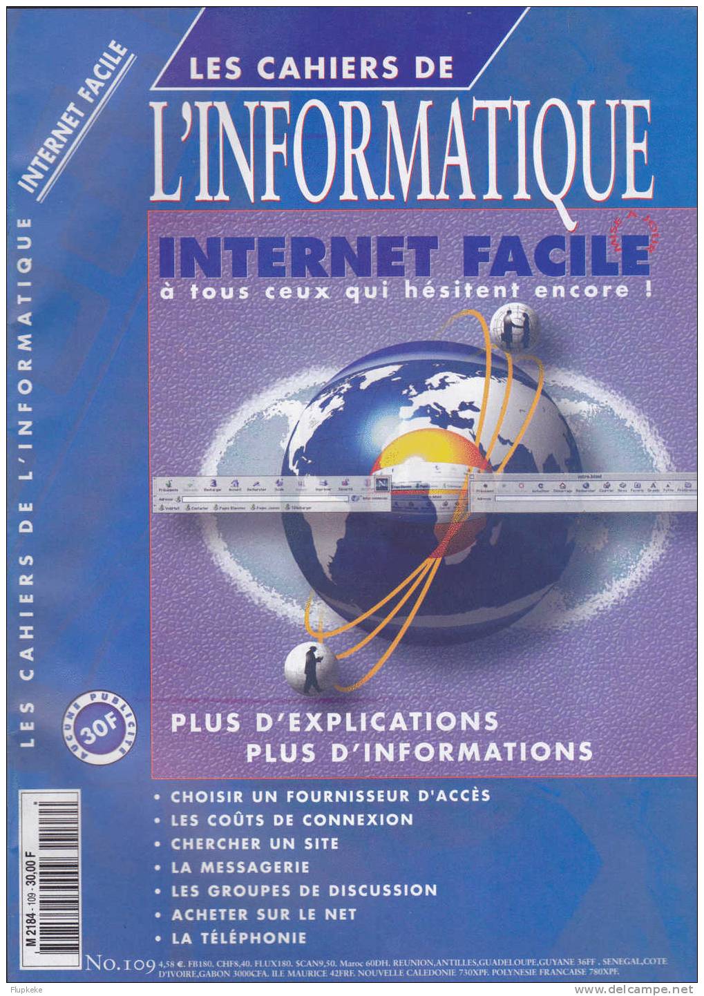 Cahiers De L´Informatique 109 Internet Facile - Informatica