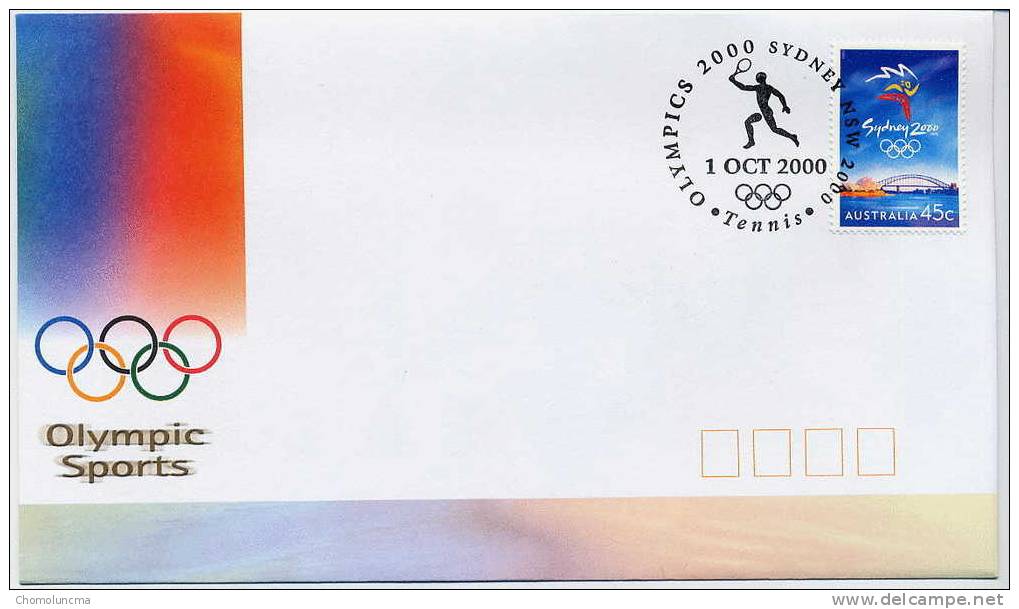 Sydney 2000 Cover Jeux Olympiques Olympics Games Olympische Tennis Tenis - Zomer 2000: Sydney