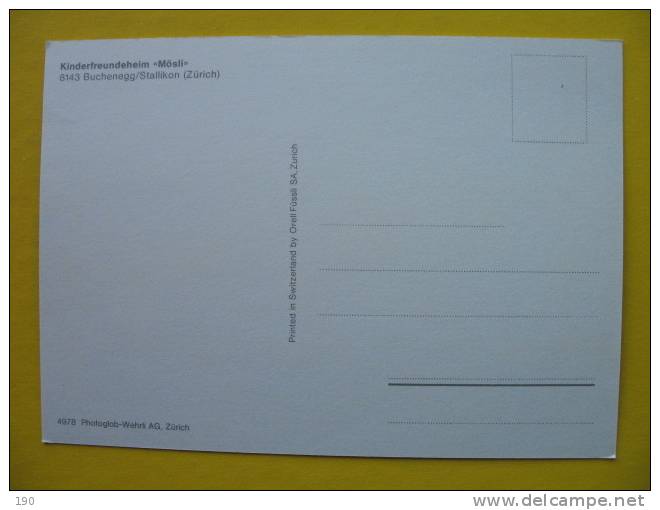 Kinderfreundeheim Mosli Buchenegg/Stallikon - Egg