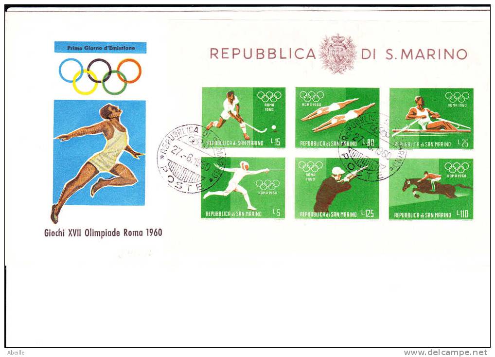 24/012  BLOC 10 SAINT MARIN   FDC - Blocs-feuillets