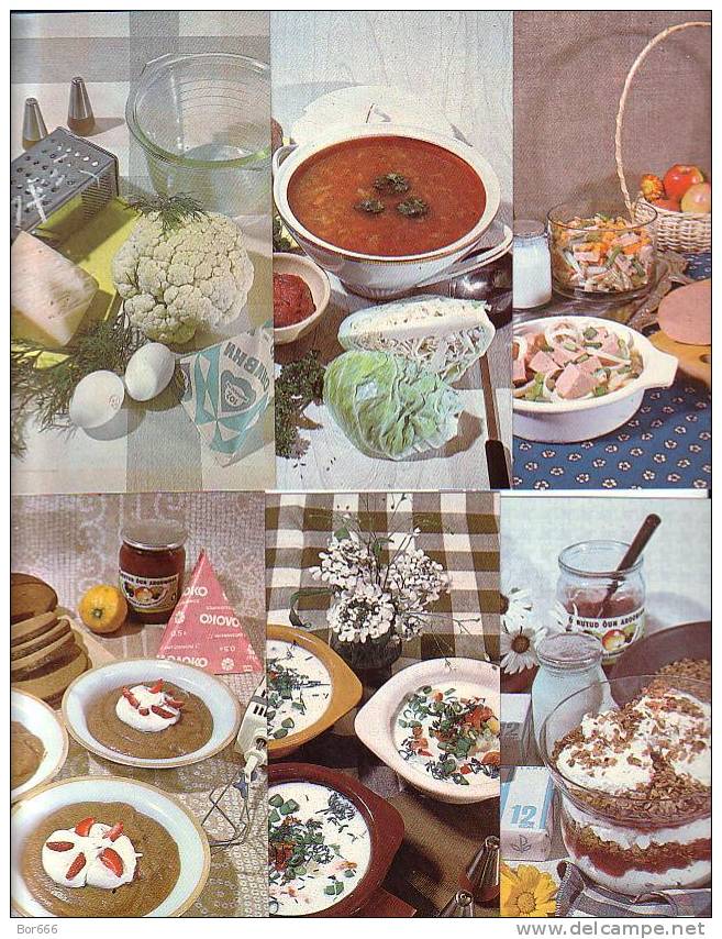 GOOD ESTONIA 16 Postcards Set 1985 - Cooking - Recipes (cooking)