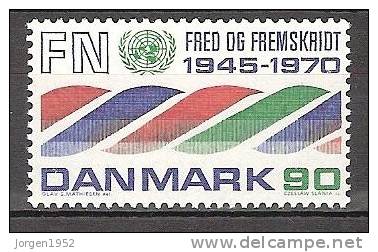 DENMARK UNUSED STAMPS FROM 1970 AFA: 507 - Ongebruikt