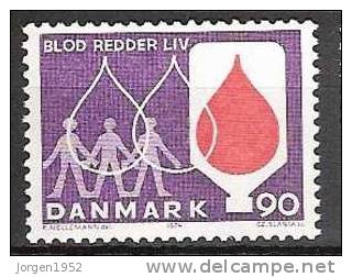 DENMARK UNUSED STAMPS FROM 1974 AFA: 558 - Neufs