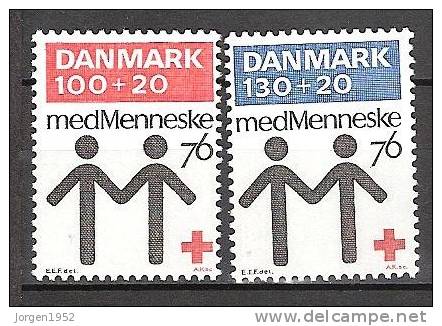 DENMARK UNUSED STAMPS FROM 1976 AFA: 611 - 612 - Neufs