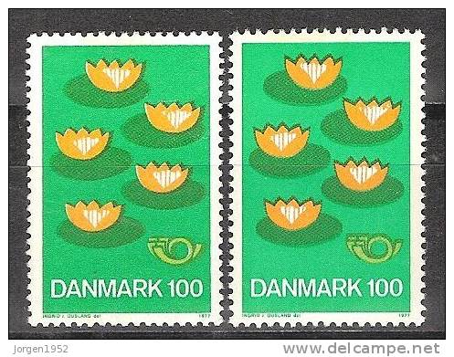 DENMARK UNUSED STAMPS FROM 1976 AFA: 631 + 631a - Neufs
