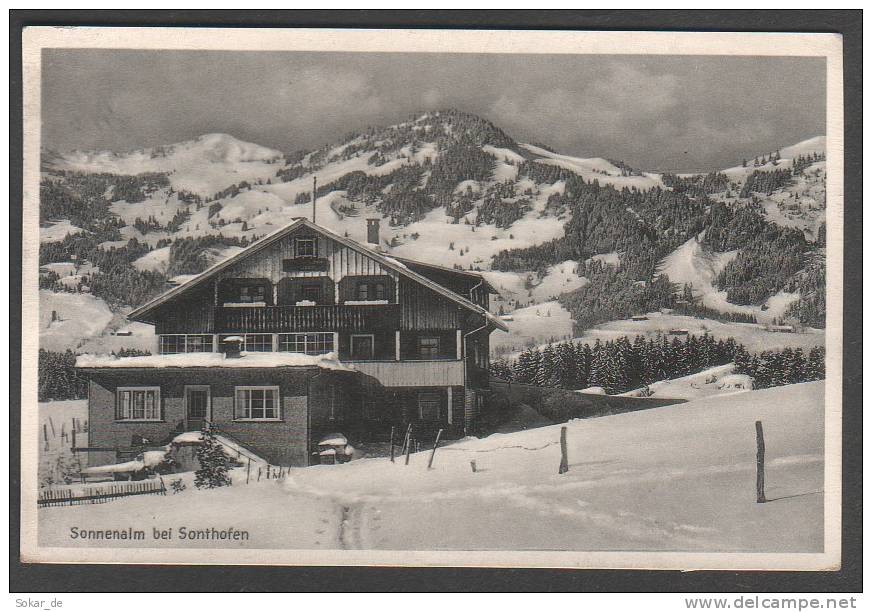 AK Sonnenalm Bei Sonthofen, Oberallgäu, Schwaben, Bayern 1938 - Sonthofen