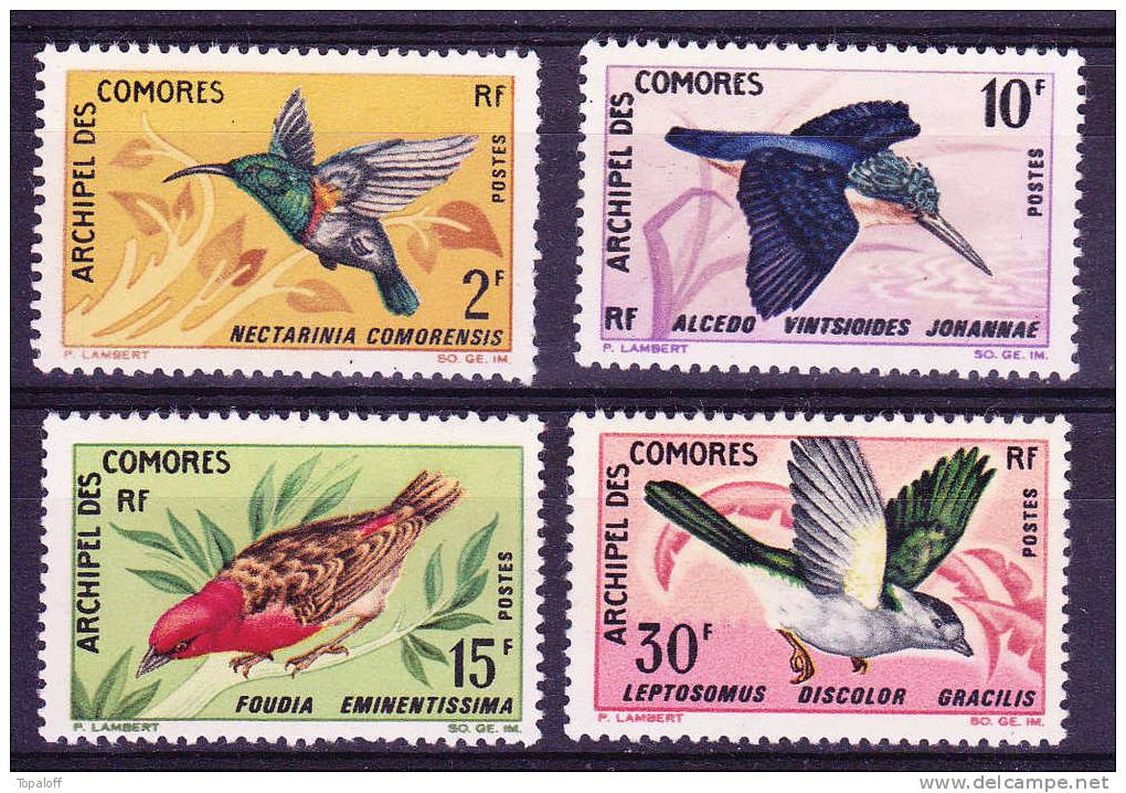 Comores N°41 / 44  Neuf Charniere - Unused Stamps