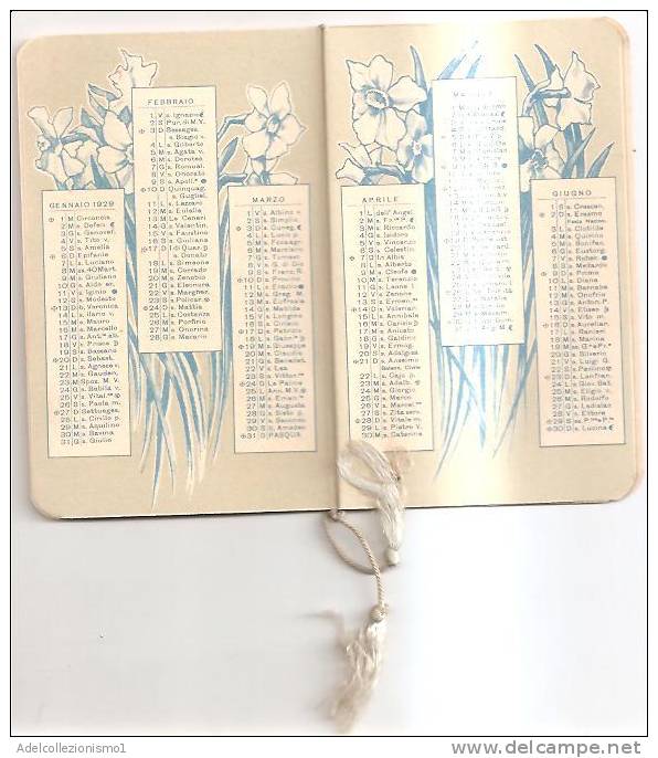 54786)calendario Serie Almanacco Bertelli - Anno 1929 - Kleinformat : 1921-40