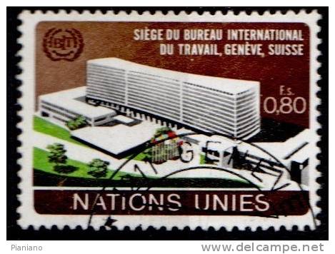 PIA - ONG - 1974 : Nuova Sede Del B.I.T. A Ginevra   - (Yv 38) - Gebruikt
