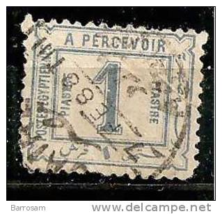 Egypt1888: Postage Dues Michel 12used Short Perf On Corner - 1915-1921 Protettorato Britannico