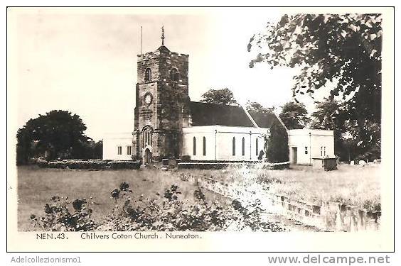 55929)cartolina Illustratoria Nuneaton - C. Coton Church E Panorama - Birmingham