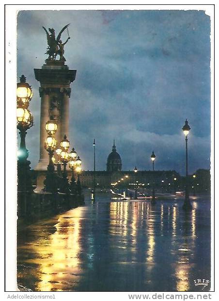 55937)cartolina Illustratoria Paris - Pont Alexandre III° E Panorama - Ile-de-France