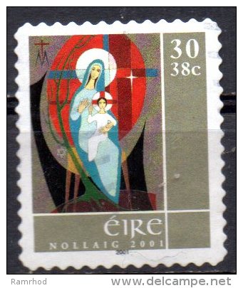 IRELAND 2001 Christmas. Paintings By Richard King - 30p The Nativity FU Self-adhesive. - Used Stamps