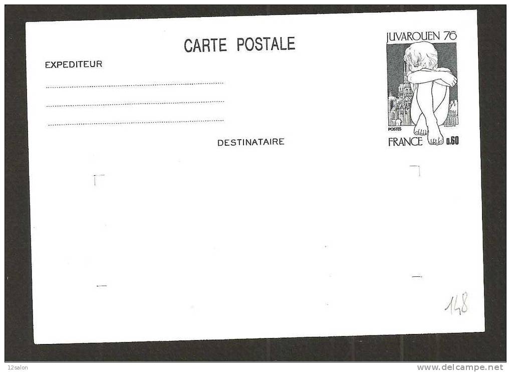 Carte Postale Entiers JUVAROUEN 76 - Cartes Postales Types Et TSC (avant 1995)