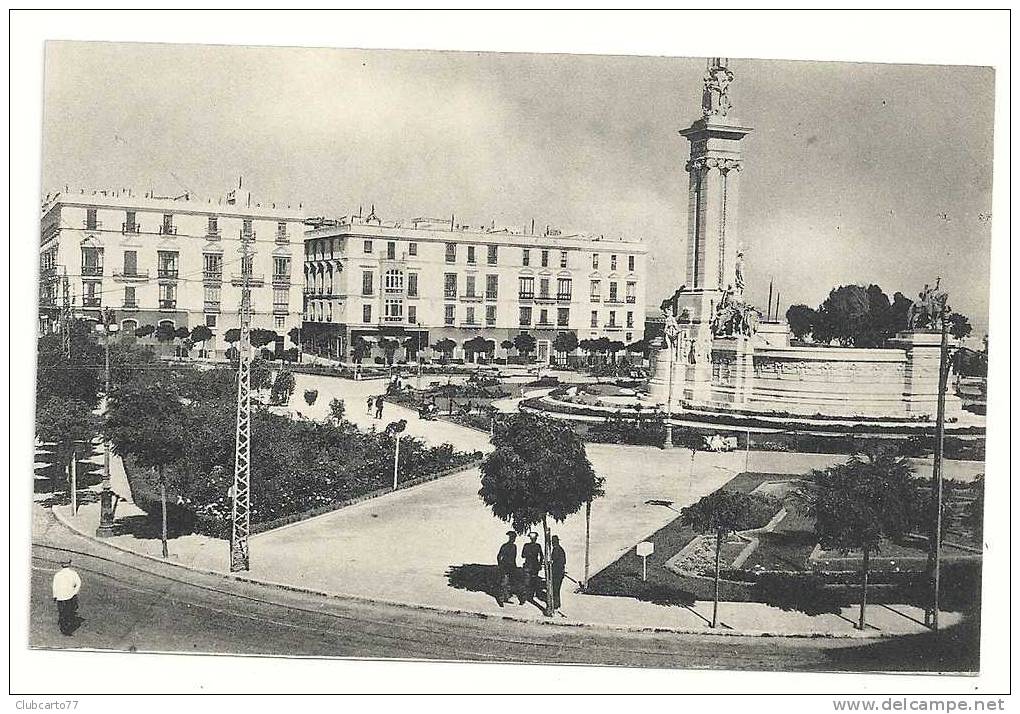 Càdiz (Espagne) : Plaza De Espana Env 1920 (animée). - Cádiz