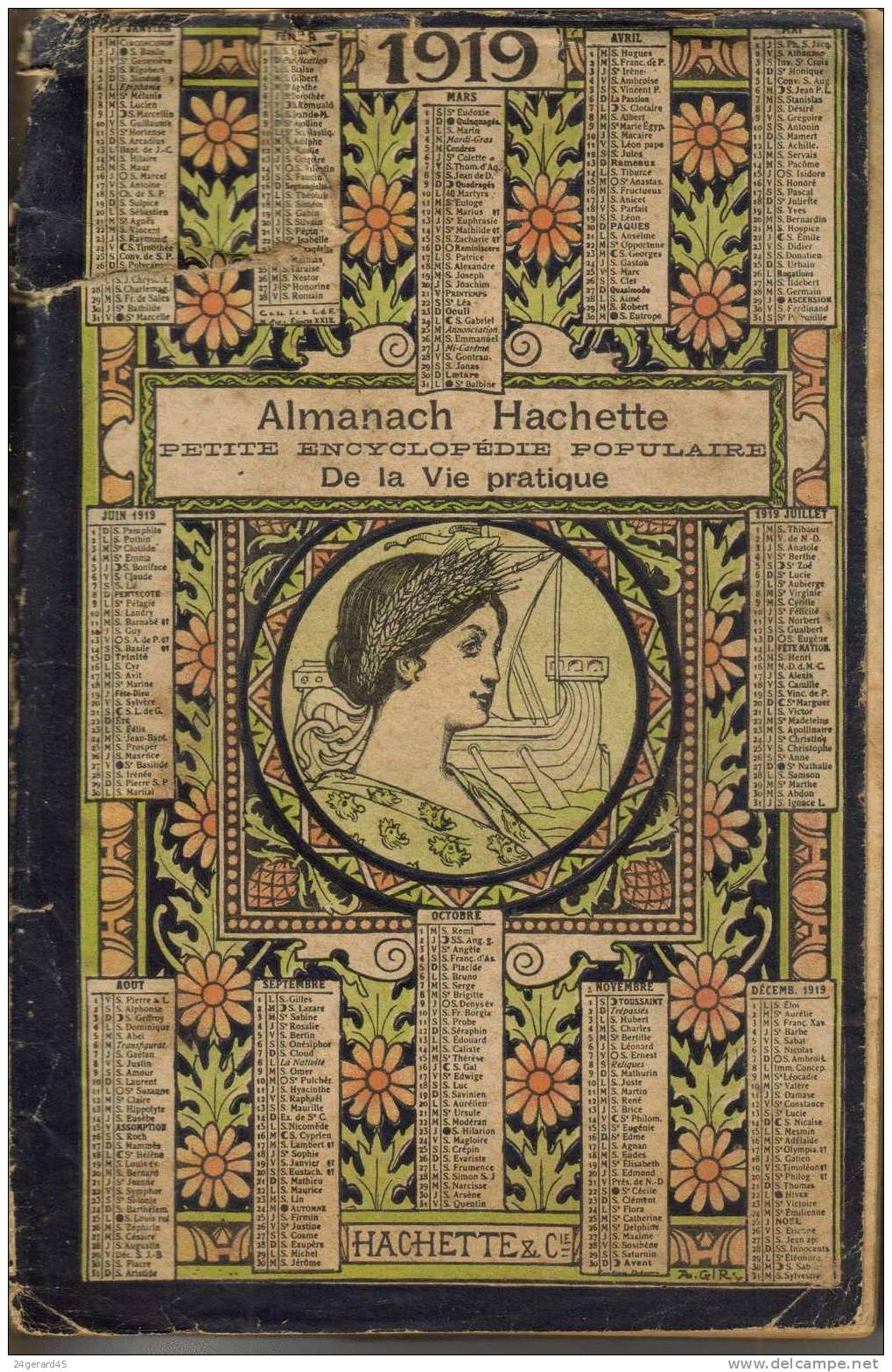 ALMANACH HACHETTE 1919 - Des Informations Renseignements Exceptionnels Pour L'époque L'ancêtre D'Internet - Autres & Non Classés
