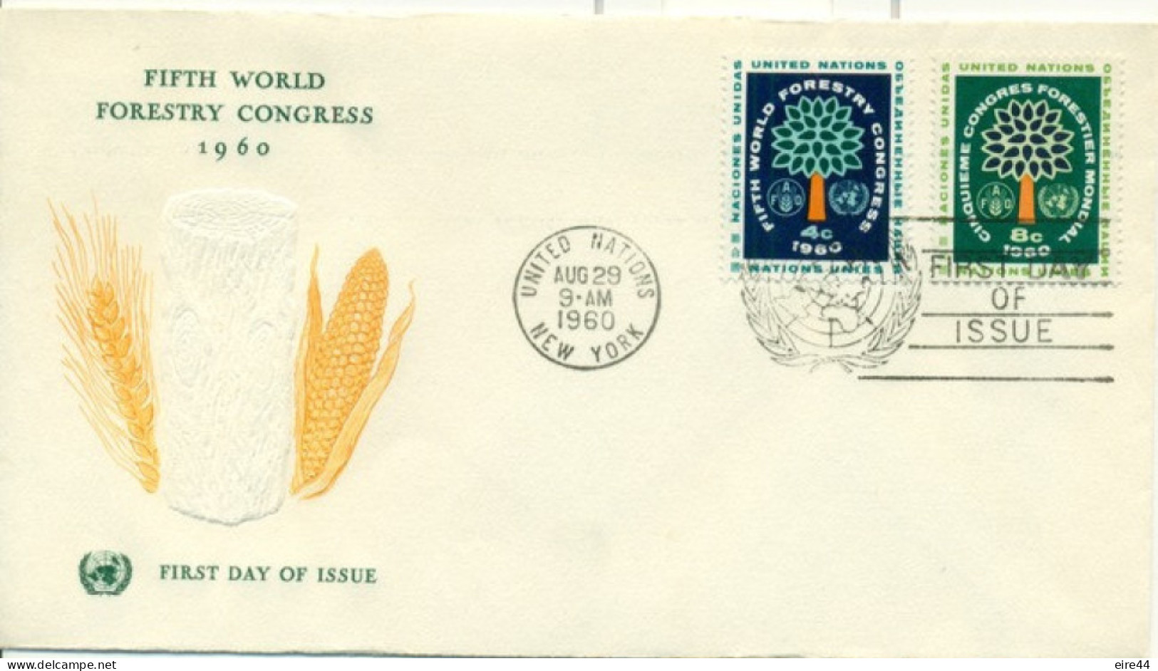 United Nations New York 1960 - 1962 9 FDC - FDC