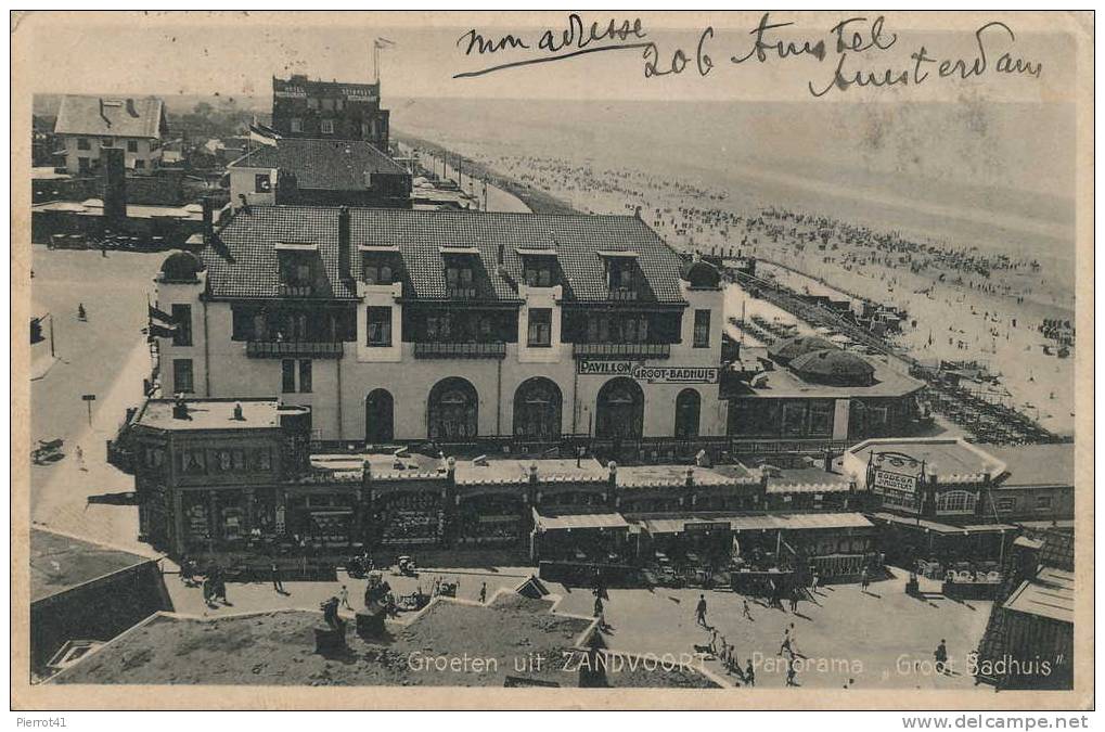 PAYS-BAS - Groeten Uit ZANDVOORT - Panorama "Groot Badhuis" - Zandvoort