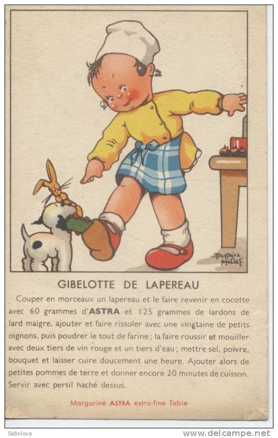 Gibelotte De Lapereau De Béatrice Mallet Publicité Pour Astra - Fourrier, G.
