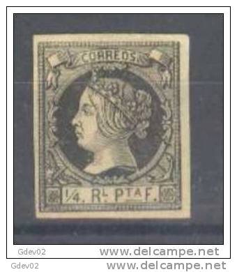 CU11-L3462TAN.Spain.Espagne.CUBA  ESPAÑOL.. ISABEL II .1962.(Ed 11) Sin Goma. MAGNIFICO - Unused Stamps